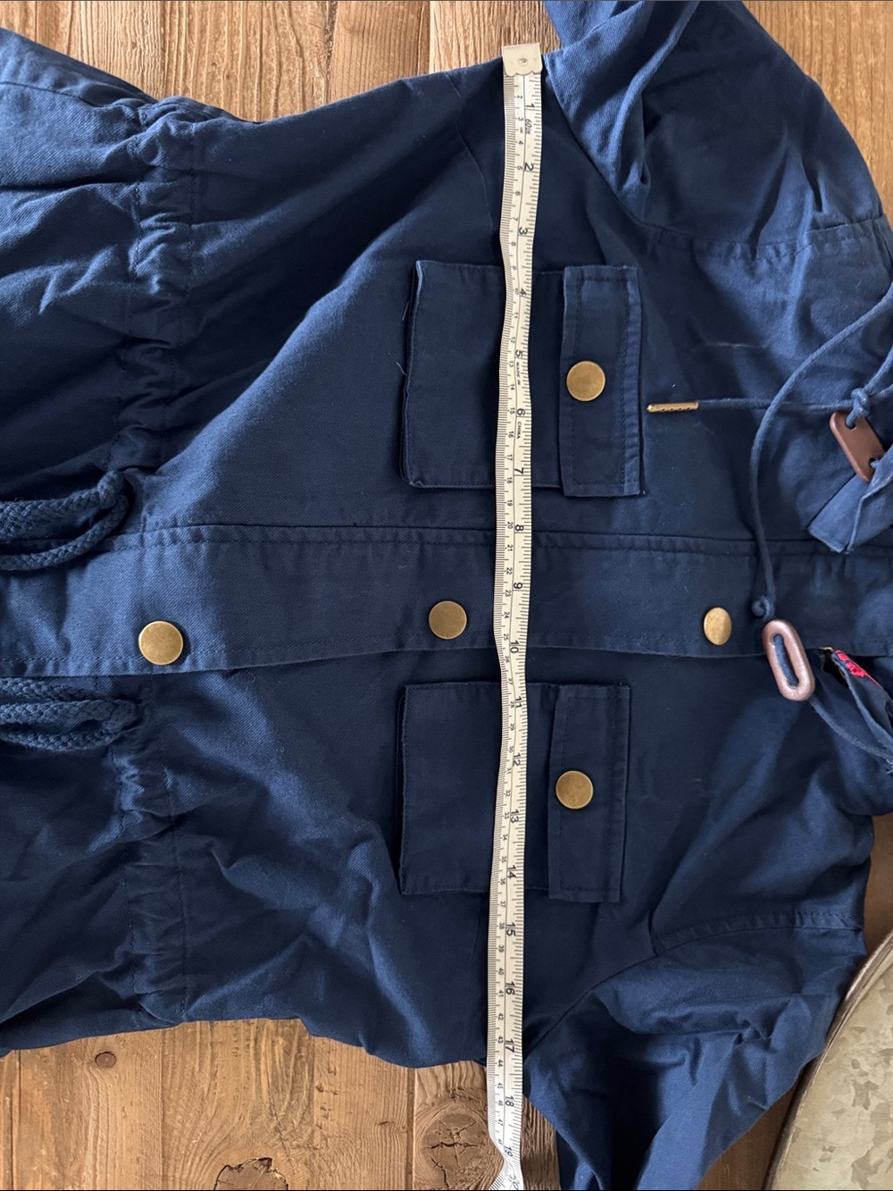 Market & Spruce Navy Utility Jacket NWOT XS - Picture 7 of 7